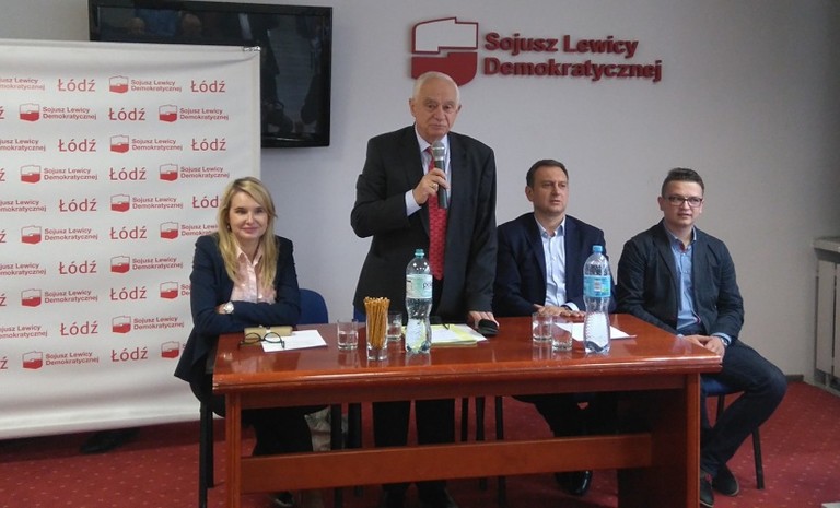 Rada Wojewódzka SLD w Łodzi z udziałem europosła Janusza Zemke